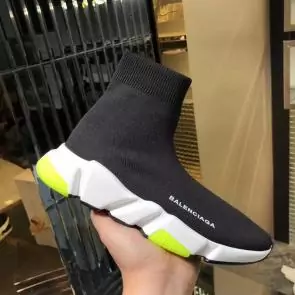 balenciaga metallic knit sock sneakers black light